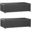Housses Salon De Jardin 2pcs 8oeillets 125x70x35cm Rectangulaire Vidaxl