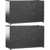 vidaXL Housses salon de jardin 2pcs 8oeillets 125x55x75cm rectangulaire