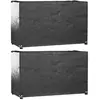 Housses Salon De Jardin 2pcs 8oeillets 170x94x70cm Rectangulaire Vidaxl