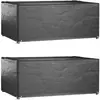 Housses Salon De Jardin2pcs 8oeillets 180x122x75cm Rectangulaire Vidaxl