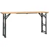 vidaXL Table à bière pliable 170x50x75/105 cm bois massif de sapin