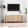 vidaXL Meuble TV avec portes chêne sonoma 102x35x45 cm bois ingénierie