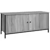 vidaXL Meuble TV avec portes sonoma gris 102x35x45cm bois d'ingénierie