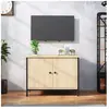 vidaXL Meuble TV avec portes chêne sonoma 60x35x45cm bois d'ingénierie