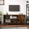 VIDAXL Meuble TV chêne fumé 100x40x45 cm bois d'ingénierie