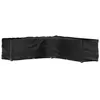 vidaXL Housse de salon de jardin en forme de L 20 oeillets 300x300x90cm