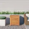 vidaXL Boîte de rangement de jardin et sac 60x50x58cm bois massif teck