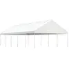 vidaXL Belvédère avec toit blanc 11,15x5,88x3,75 m polyéthylène