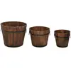 vidaXL Ensemble de jardinière godet 3 pcs bois massif de sapin