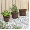 vidaXL Ensemble de jardinière godet 3 pcs bois