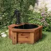 vidaXL Fontaine à eau avec pompe 57x57x53 cm Bois de sapin massif