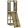 vidaXL Maisonnette de jeu avec mur d'escalade bois de pin imprégné