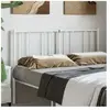 vidaXL Tête de lit métal blanc 160 cm