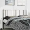 vidaXL Tête de lit métal noir 150 cm