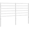 vidaXL Tête de lit métal blanc 160 cm