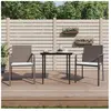 vidaXL Chaises de jardin et coussins lot de 2 marron 56x59x84 cm rotin