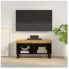vidaXL Meuble TV 85x33x43,5 cm bois massif de manguier