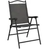 vidaXL Chaises de jardin pliables lot de 8 en acier et textilène