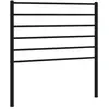 vidaXL Tête de lit métal noir 90 cm