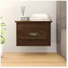 vidaXL Table de chevet murale chêne marron 41,5x36x28 cm