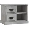 vidaXL Table de chevet gris béton 60x35,5x45 cm