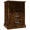 vidaXL Table de chevet chêne fumé 43x36x60 cm