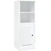 vidaXL Buffet haut blanc brillant 36x35,5x103,5 cm bois d'ingénierie