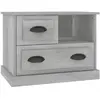 vidaXL Table de chevet gris béton 60x39x45 cm