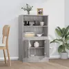 vidaXL Buffet haut sonoma gris 60x35,5x103,5 cm bois d'ingénierie
