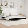 vidaXL Vidaxl Cadre De Lit Sans Matelas Noir 150x200 Cm Bois D'ingénierie