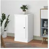 vidaXL Buffet blanc 37,5x35,5x67,5 cm bois d'ingénierie