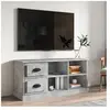 vidaXL Meuble TV gris béton 102x35,5x47,5 cm bois d'ingénierie