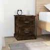 vidaXL Tables de chevet 2 pcs chêne fumé 39x39x47,5 cm bois ingénierie