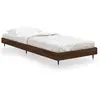 vidaXL Cadre de lit chêne marron 75x190 cm bois d'ingénierie