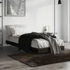 vidaXL Vidaxl Cadre De Lit Sans Matelas Noir 75x190 Cm Bois Ingénierie
