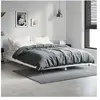 vidaXL Cadre de lit blanc 135x190 cm bois d'ingénierie