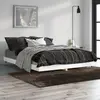 vidaXL Cadre de lit Blanc 140x190 cm bois d'ingénierie