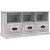 vidaXL Meuble TV sonoma gris 100x35x50 cm bois d'ingénierie