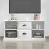 vidaXL Meuble TV blanc 99,5x35,5x48 cm bois d'ingénierie