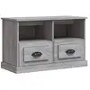 vidaXL Meuble TV sonoma gris 80x35x50 cm bois d'ingénierie