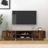 vidaXL Meuble TV chêne fumé 180x31,5x40 cm bois d'ingénierie