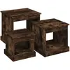vidaXL Tables basses 3 pcs chêne fumé bois d'ingénierie