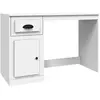 vidaXL Bureau avec tiroir blanc 115x50x75 cm bois d'ingénierie