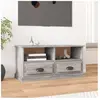 vidaXL Meuble TV sonoma gris 93x35,5x45 cm bois d'ingénierie
