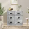 vidaXL Buffet gris béton 70x35,5x67,5 cm bois d'ingénierie