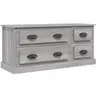 vidaXL Meuble TV sonoma gris 100x35,5x45 cm bois d'ingénierie