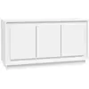 vidaXL Buffet blanc 102x35x55 cm bois d'ingénierie