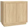 vidaXL Buffet chêne sonoma 80x34x75 cm bois d'ingénierie