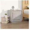 vidaXL Table de chevet sonoma gris 44x35x45 cm bois d'ingénierie