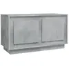 vidaXL Meuble TV gris béton 80x35x45 cm bois d'ingénierie